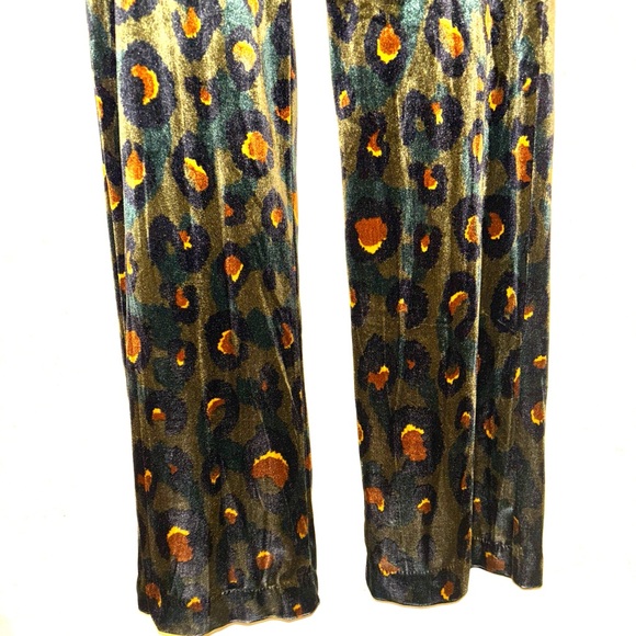 Nymph Velvet Trouser Pants Funky Grunge Straight Leg High Rise Eclectic Rare Med - Picture 6 of 8